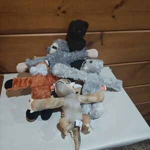 Wild Republic plush slap bracelet bundle Koala Fox Bearded Dragon Black Panther